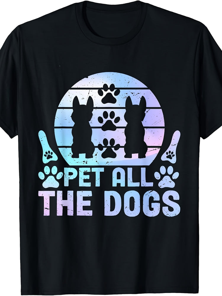 Dog Lover Design I'm Just Here to Pet All The Dogs Men Women T-Shirt